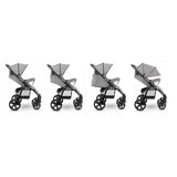 Carucior sport, Lionelo, Annet Plus, De la nastere, Cu accesorii si capotina XXL reglabila, 0 - 22 Kg, Conform cu standardele europene de securitate EN1888-1 si EN1888-2, Gri