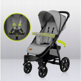 Carucior sport, Lionelo, Annet Plus, De la nastere, Cu accesorii si capotina XXL reglabila, 0 - 22 Kg, Conform cu standardele europene de securitate EN1888-1 si EN1888-2, Gri