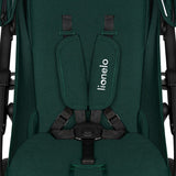 Carucior sport, Lionelo, Annet Plus, De la nastere, Cu accesorii si capotina XXL reglabila, 0 - 22 Kg, Conform cu standardele europene de securitate EN1888-1 si EN1888-2, Verde