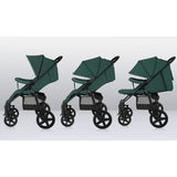 Carucior sport, Lionelo, Annet Plus, De la nastere, Cu accesorii si capotina XXL reglabila, 0 - 22 Kg, Conform cu standardele europene de securitate EN1888-1 si EN1888-2, Verde