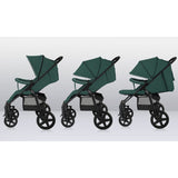 Carucior sport, Lionelo, Annet Plus, De la nastere, Cu accesorii si capotina XXL reglabila, 0 - 22 Kg, Conform cu standardele europene de securitate EN1888-1 si EN1888-2, Verde