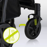 Carucior sport, Lionelo, Annet Plus, De la nastere, Cu accesorii si capotina XXL reglabila, 0 - 22 Kg, Conform cu standardele europene de securitate EN1888-1 si EN1888-2, Verde