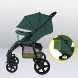 Carucior sport, Lionelo, Annet Plus, De la nastere, Cu accesorii si capotina XXL reglabila, 0 - 22 Kg, Conform cu standardele europene de securitate EN1888-1 si EN1888-2, Verde