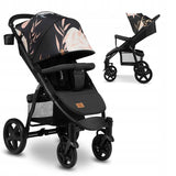 Carucior sport, Lionelo, Annet Plus Lovin\', Editie limitata, De la nastere, Cu accesorii, 0 - 22 Kg, Conform cu standardele europene de securitate EN1888-1 si EN1888-2, Negru