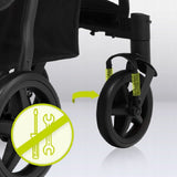 Carucior sport, Lionelo, Annet Plus Lovin\', Editie limitata, De la nastere, Cu accesorii, 0 - 22 Kg, Conform cu standardele europene de securitate EN1888-1 si EN1888-2, Negru