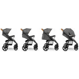 Carucior sport, Lionelo, Annet Plus, De la nastere, Cu accesorii si capotina XXL reglabila, 0 - 22 Kg, Conform cu standardele europene de securitate EN1888-1 si EN1888-2, Gri Caramel