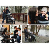 Carucior sport, Lionelo, Annet Plus, De la nastere, Cu accesorii si capotina XXL reglabila, 0 - 22 Kg, Conform cu standardele europene de securitate EN1888-1 si EN1888-2, Gri Caramel