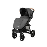 Carucior sport, Lionelo, Annet Plus, De la nastere, Cu accesorii si capotina XXL reglabila, 0 - 22 Kg, Conform cu standardele europene de securitate EN1888-1 si EN1888-2, Gri Caramel