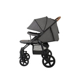 Carucior sport, Lionelo, Annet Plus, De la nastere, Cu accesorii si capotina XXL reglabila, 0 - 22 Kg, Conform cu standardele europene de securitate EN1888-1 si EN1888-2, Gri Caramel