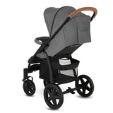 Carucior sport, Lionelo, Annet Plus, De la nastere, Cu accesorii si capotina XXL reglabila, 0 - 22 Kg, Conform cu standardele europene de securitate EN1888-1 si EN1888-2, Gri Caramel