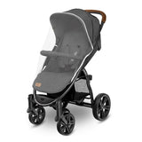 Carucior sport, Lionelo, Annet Plus, De la nastere, Cu accesorii si capotina XXL reglabila, 0 - 22 Kg, Conform cu standardele europene de securitate EN1888-1 si EN1888-2, Gri Caramel