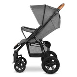 Carucior sport, Lionelo, Annet Tour, De la nastere, Cu capotina impermeabila, Cu filtru UPF 50+, Cu maner reglabil, Plasa de tantari, Suport biberon, Saculet pentru picioare, Pana la 22 kg, Cu certificare TUV, Gri