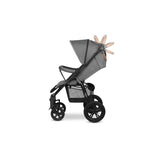 Carucior sport, Lionelo, Annet Tour, De la nastere, Cu capotina impermeabila, Cu filtru UPF 50+, Cu maner reglabil, Plasa de tantari, Suport biberon, Saculet pentru picioare, Pana la 22 kg, Cu certificare TUV, Gri
