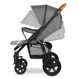 Carucior sport, Lionelo, Annet Tour, De la nastere, Cu capotina impermeabila, Cu filtru UPF 50+, Cu maner reglabil, Plasa de tantari, Suport biberon, Saculet pentru picioare, Pana la 22 kg, Cu certificare TUV, Gri