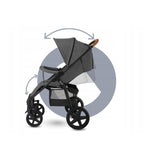 Carucior sport, Lionelo, Annet Tour, De la nastere, Cu capotina impermeabila, Cu filtru UPF 50+, Cu maner reglabil, Plasa de tantari, Suport biberon, Saculet pentru picioare, Pana la 22 kg, Cu certificare TUV, Gri