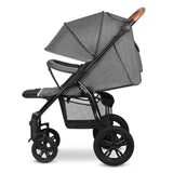 Carucior sport, Lionelo, Annet Tour, De la nastere, Cu capotina impermeabila, Cu filtru UPF 50+, Cu maner reglabil, Plasa de tantari, Suport biberon, Saculet pentru picioare, Pana la 22 kg, Cu certificare TUV, Gri