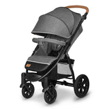 Carucior sport, Lionelo, Annet Tour, De la nastere, Cu capotina impermeabila, Cu filtru UPF 50+, Cu maner reglabil, Plasa de tantari, Suport biberon, Saculet pentru picioare, Pana la 22 kg, Cu certificare TUV, Gri