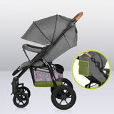 Carucior sport, Lionelo, Annet Tour, De la nastere, Cu capotina impermeabila, Cu filtru UPF 50+, Cu maner reglabil, Plasa de tantari, Suport biberon, Saculet pentru picioare, Pana la 22 kg, Cu certificare TUV, Gri