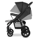 Carucior sport, Lionelo, Annet Tour, De la nastere, Cu capotina impermeabila, Cu filtru UPF 50+, Cu maner reglabil, Plasa de tantari, Suport biberon, Saculet pentru picioare, Pana la 22 kg, Cu certificare TUV, Negru