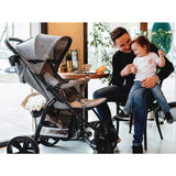 Carucior sport, Lionelo, Annet Tour, De la nastere, Cu capotina impermeabila, Cu filtru UPF 50+, Cu maner reglabil, Plasa de tantari, Suport biberon, Saculet pentru picioare, Pana la 22 kg, Cu certificare TUV, Negru