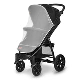 Carucior sport, Lionelo, Annet Tour, De la nastere, Cu capotina impermeabila, Cu filtru UPF 50+, Cu maner reglabil, Plasa de tantari, Suport biberon, Saculet pentru picioare, Pana la 22 kg, Cu certificare TUV, Negru