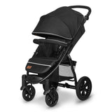 Carucior sport, Lionelo, Annet Tour, De la nastere, Cu capotina impermeabila, Cu filtru UPF 50+, Cu maner reglabil, Plasa de tantari, Suport biberon, Saculet pentru picioare, Pana la 22 kg, Cu certificare TUV, Negru