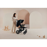 Carucior sport, Lionelo, Annet Tour Golden Moments, Editie Limitata, 0 luni+, Capotina impermeabila UPF 50+, Maner reglabil, Plasa de tantari, Suport biberon, Saculet pentru picioare, Pana la 22 kg, Certificare TUV, Negru