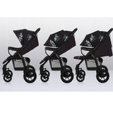 Carucior sport, Lionelo, Annet Tour Golden Moments, Editie Limitata, 0 luni+, Capotina impermeabila UPF 50+, Maner reglabil, Plasa de tantari, Suport biberon, Saculet pentru picioare, Pana la 22 kg, Certificare TUV, Negru