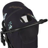 Carucior sport, Lionelo, Annet Tour Golden Moments, Editie Limitata, 0 luni+, Capotina impermeabila UPF 50+, Maner reglabil, Plasa de tantari, Suport biberon, Saculet pentru picioare, Pana la 22 kg, Certificare TUV, Negru