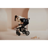 Carucior sport, Lionelo, Annet Tour Golden Moments, Editie Limitata, 0 luni+, Capotina impermeabila UPF 50+, Maner reglabil, Plasa de tantari, Suport biberon, Saculet pentru picioare, Pana la 22 kg, Certificare TUV, Negru