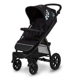 Carucior sport, Lionelo, Annet Tour Golden Moments, Editie Limitata, 0 luni+, Capotina impermeabila UPF 50+, Maner reglabil, Plasa de tantari, Suport biberon, Saculet pentru picioare, Pana la 22 kg, Certificare TUV, Negru