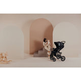 Carucior sport, Lionelo, Annet Tour Golden Moments, Editie Limitata, 0 luni+, Capotina impermeabila UPF 50+, Maner reglabil, Plasa de tantari, Suport biberon, Saculet pentru picioare, Pana la 22 kg, Certificare TUV, Negru