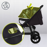 Carucior sport, Lionelo, Annet Tour Golden Moments, Editie Limitata, 0 luni+, Capotina impermeabila UPF 50+, Maner reglabil, Plasa de tantari, Suport biberon, Saculet pentru picioare, Pana la 22 kg, Certificare TUV, Negru