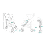 Carucior sport, Lionelo, Elia, Cu plasa de tantari, Conform cu standardul european de securitate EN1888-1, Gri inchis