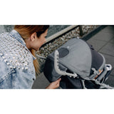 Carucior sport, Lionelo, Elia, Cu plasa de tantari, Suport de picioare reglabil, Spatar ajustabil in 4 pozitii, Capotina XXL, Pliere tip umbrela, Capacitate 15 kg, 6 luni+, EN 1888, Gri