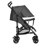 Carucior sport, Lionelo, Elia, Cu plasa de tantari, Suport de picioare reglabil, Spatar ajustabil in 4 pozitii, Capotina XXL, Pliere tip umbrela, Capacitate 15 kg, 6 luni+, EN 1888, Gri