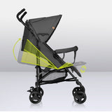 Carucior sport, Lionelo, Elia, Cu plasa de tantari, Suport de picioare reglabil, Spatar ajustabil in 4 pozitii, Capotina XXL, Pliere tip umbrela, Capacitate 15 kg, 6 luni+, EN 1888, Gri
