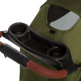 Carucior sport, Lionelo, Emma Plus, Cu tavita, 2 Suporturi pentru pahar, Geanta accesorii, Conform cu standardul european de securitate EN1888-1, Forest Green