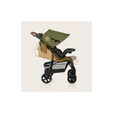 Carucior sport, Lionelo, Emma Plus, Cu tavita, 2 Suporturi pentru pahar, Geanta accesorii, Conform cu standardul european de securitate EN1888-1, Forest Green