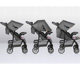 Carucior sport, Lionelo, Emma Plus, Cu tavita, 2 Suporturi pentru pahar, Geanta accesorii, Conform cu standardul european de securitate EN1888-1, Pink Scandi