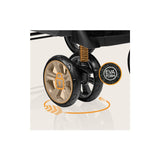 Carucior sport, Lionelo, Emma Plus, Cu tavita, 2 Suporturi pentru pahar, Geanta accesorii, Conform cu standardul european de securitate EN1888-1, Pink Scandi