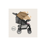 Carucior sport, Lionelo, Emma Plus, Cu tavita, 2 Suporturi pentru pahar, Geanta accesorii, Conform cu standardul european de securitate EN1888-1, Pink Scandi