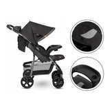 Carucior sport, Lionelo, Emma Plus, Cu tavita, 2 Suporturi pentru pahar, Geanta accesorii, Conform cu standardul european de securitate EN1888-1, Stone