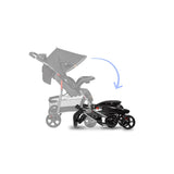 Carucior sport, Lionelo, Emma Plus, Cu tavita, 2 Suporturi pentru pahar, Geanta accesorii, Conform cu standardul european de securitate EN1888-1, Stone