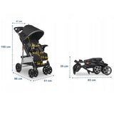 Carucior sport, Lionelo, Emma Plus, Cu tavita, 2 Suporturi pentru pahar, Geanta accesorii, Conform cu standardul european de securitate EN1888-1, Stone