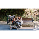 Carucior sport, Lionelo, Emma Plus, Cu tavita, 2 Suporturi pentru pahar, Geanta accesorii, Conform cu standardul european de securitate EN1888-1, Stone