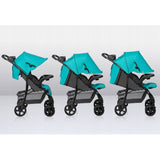 Carucior sport, Lionelo, Emma Plus, Cu tavita, 2 Suporturi pentru pahar, Geanta accesorii, Conform cu standardul european de securitate EN1888-1, Vivid Turquoise