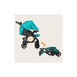 Carucior sport, Lionelo, Emma Plus, Cu tavita, 2 Suporturi pentru pahar, Geanta accesorii, Conform cu standardul european de securitate EN1888-1, Vivid Turquoise