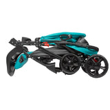 Carucior sport, Lionelo, Emma Plus, Cu tavita, 2 Suporturi pentru pahar, Geanta accesorii, Conform cu standardul european de securitate EN1888-1, Vivid Turquoise