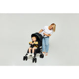 Carucior sport compact, Lionelo, Irma, Spatar reglabil in 4 pozitii, Suport picioare reglabil, Manere rotative, Pliere tip umbrela, 6- 36 luni, Pana la 15 kg, Conform cu EN1888-1:2018, Roz